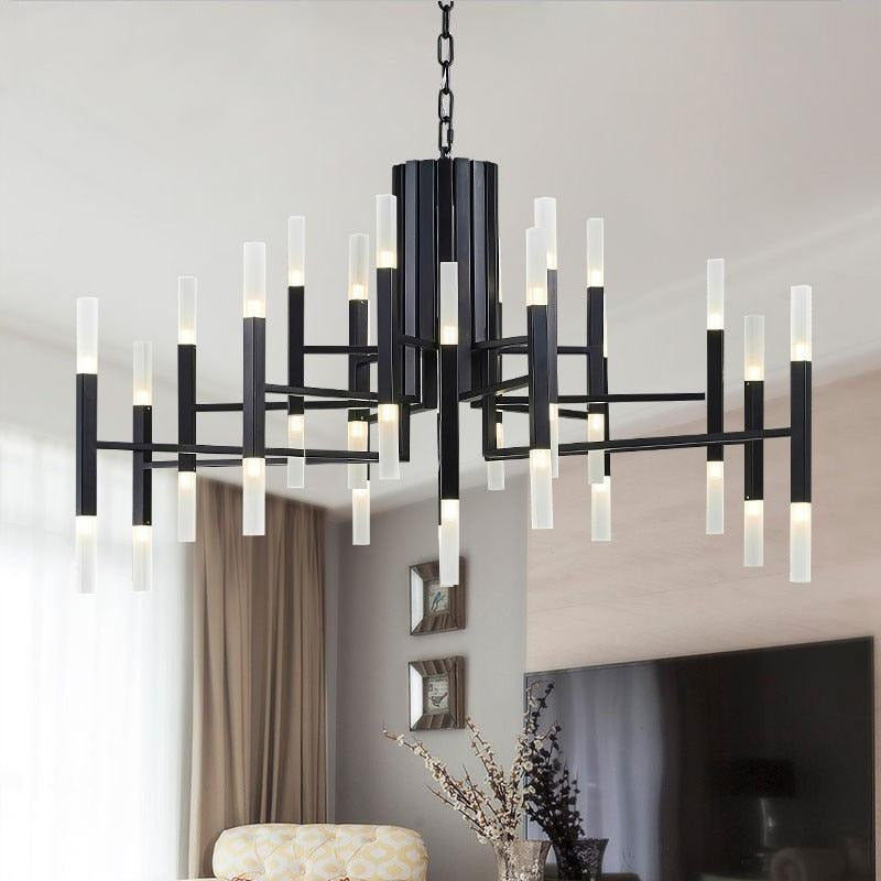 Nordic Creative Vertical Strip LED Chandelier - Galastellar