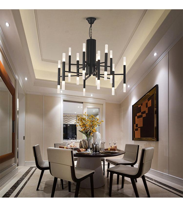 Nordic Creative Vertical Strip LED Chandelier - Galastellar