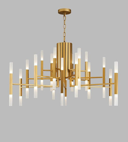 Nordic Creative Vertical Strip LED Chandelier - Galastellar Nordic Creative Vertical Strip LED Chandelier - Galastellar