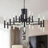 Nordic Creative Vertical Strip LED Chandelier - Galastellar