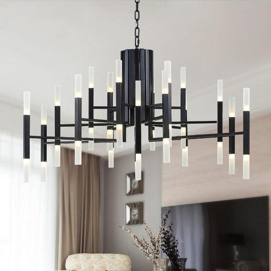 Nordic Creative Vertical Strip LED Chandelier - Galastellar