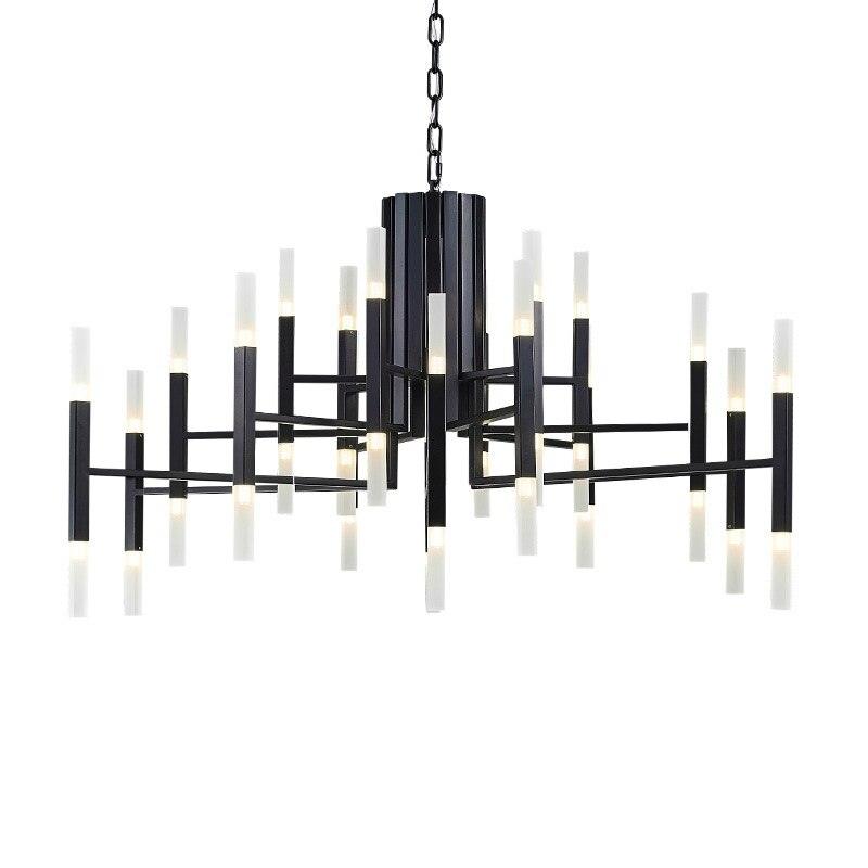 Nordic Creative Vertical Strip LED Chandelier - Galastellar