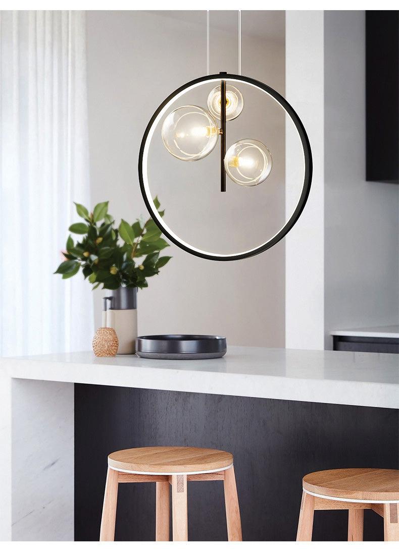 Nordic Glass Bubble Circular Pendant Lamps - Galastellar