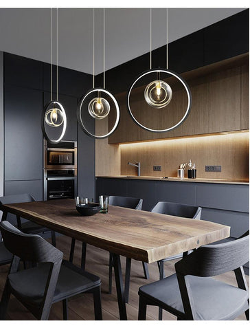 Nordic Glass Bubble Circular Pendant Lamps - Galastellar Nordic Glass Bubble Circular Pendant Lamps - Galastellar