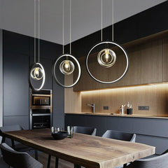 Nordic Glass Bubble Circular Pendant Lamps - Galastellar