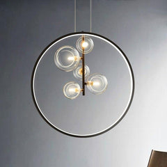 Nordic Glass Bubble Circular Pendant Lamps - Galastellar