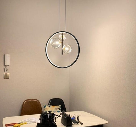 Nordic Glass Bubble Circular Pendant Lamps - Galastellar Nordic Glass Bubble Circular Pendant Lamps - Galastellar