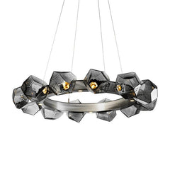 Nordic Irregular Round Glass Chandelier - Galastellar