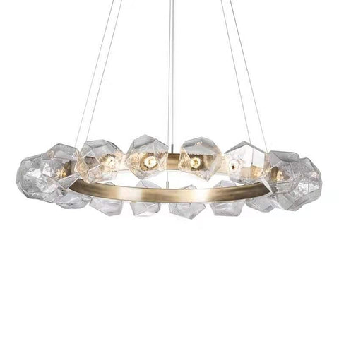 Nordic Irregular Round Glass Chandelier - Galastellar Nordic Irregular Round Glass Chandelier - Galastellar