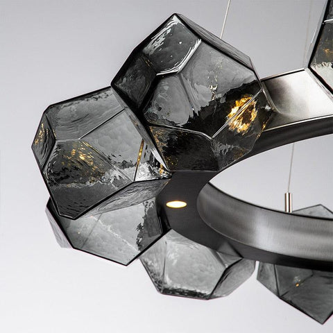 Nordic Irregular Round Glass Chandelier - Galastellar Nordic Irregular Round Glass Chandelier - Galastellar