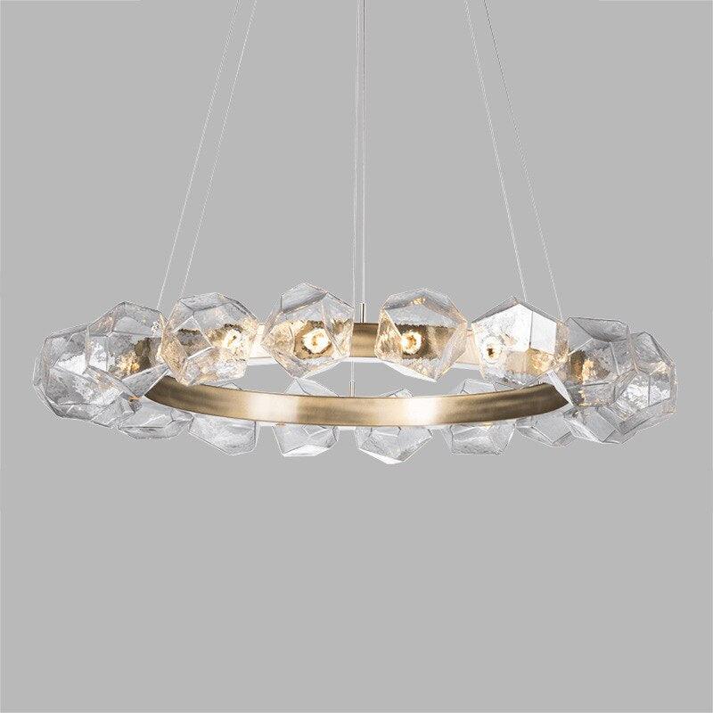 Nordic Irregular Round Glass Chandelier - Galastellar