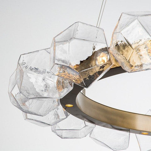 Nordic Irregular Round Glass Chandelier - Galastellar Nordic Irregular Round Glass Chandelier - Galastellar
