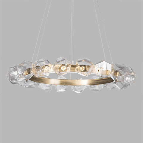 Nordic Irregular Round Glass Chandelier - Galastellar Nordic Irregular Round Glass Chandelier - Galastellar