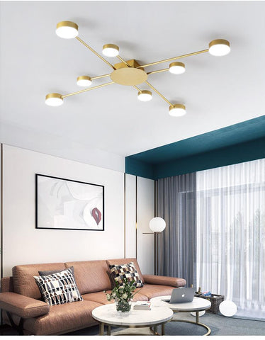 Nordic LED Living Room Ceiling Chandelier - Galastellar Nordic LED Living Room Ceiling Chandelier - Galastellar