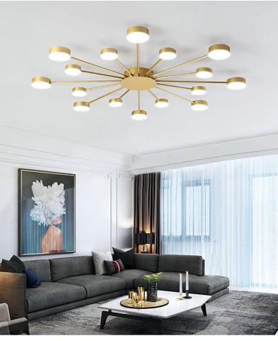 Nordic LED Living Room Ceiling Chandelier - Galastellar Nordic LED Living Room Ceiling Chandelier - Galastellar