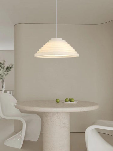 Nordic LED White Terraced Fields Chandelier - Galastellar Nordic LED White Terraced Fields Chandelier - Galastellar