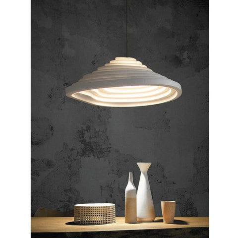Nordic LED White Terraced Fields Chandelier - Galastellar Nordic LED White Terraced Fields Chandelier - Galastellar