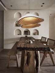 Nordic LED White Terraced Fields Chandelier - Galastellar