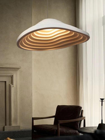 Nordic LED White Terraced Fields Chandelier - Galastellar Nordic LED White Terraced Fields Chandelier - Galastellar