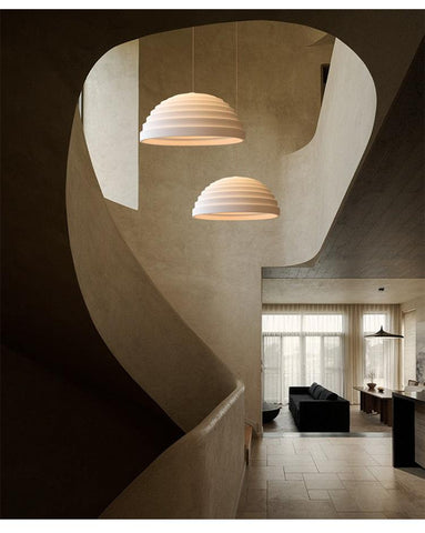 Nordic LED White Terraced Fields Chandelier - Galastellar Nordic LED White Terraced Fields Chandelier - Galastellar