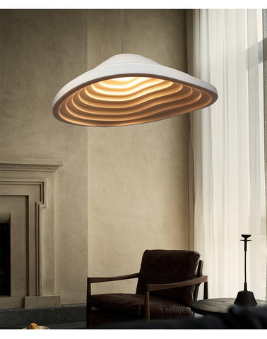 Nordic LED White Terraced Fields Chandelier - Galastellar Nordic LED White Terraced Fields Chandelier - Galastellar