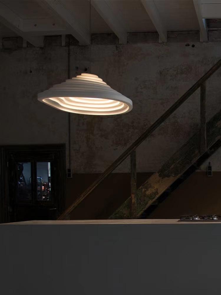 Nordic LED White Terraced Fields Chandelier - Galastellar