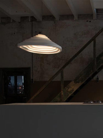 Nordic LED White Terraced Fields Chandelier - Galastellar Nordic LED White Terraced Fields Chandelier - Galastellar