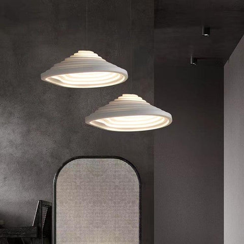 Nordic LED White Terraced Fields Chandelier - Galastellar Nordic LED White Terraced Fields Chandelier - Galastellar