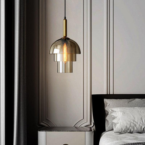 Nordic Luxury Cognac LED Pendant Lamp - Galastellar Nordic Luxury Cognac LED Pendant Lamp - Galastellar