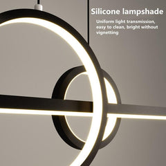 Nordic Minimalist Postmodern Art Deco Hanging Light - Galastellar