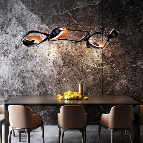 Nordic Novelty LED Dark Brown Restaurant Stainless Steel Chandelier - Galastellar Nordic Novelty LED Dark Brown Restaurant Stainless Steel Chandelier - Galastellar