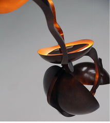 Nordic Novelty LED Dark Brown Restaurant Stainless Steel Chandelier - Galastellar