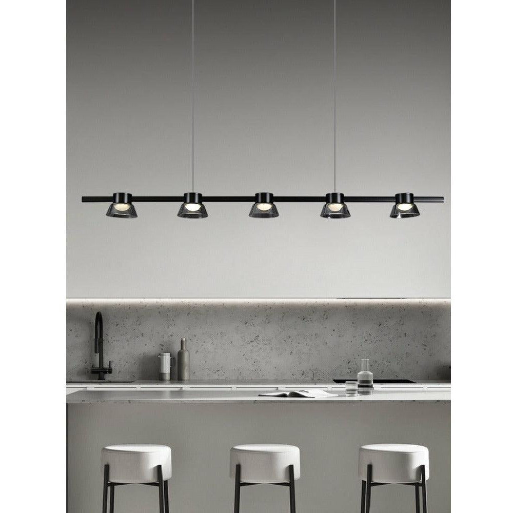 Nordic Novelty LED Smoke Gray Glass Hanging Lights - Galastellar