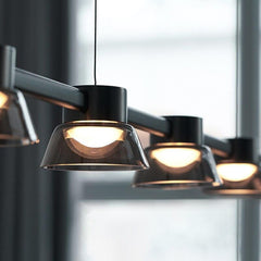 Nordic Novelty LED Smoke Gray Glass Hanging Lights - Galastellar