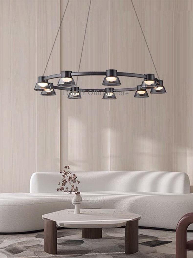 Nordic Novelty LED Smoke Gray Glass Hanging Lights - Galastellar Nordic Novelty LED Smoke Gray Glass Hanging Lights - Galastellar