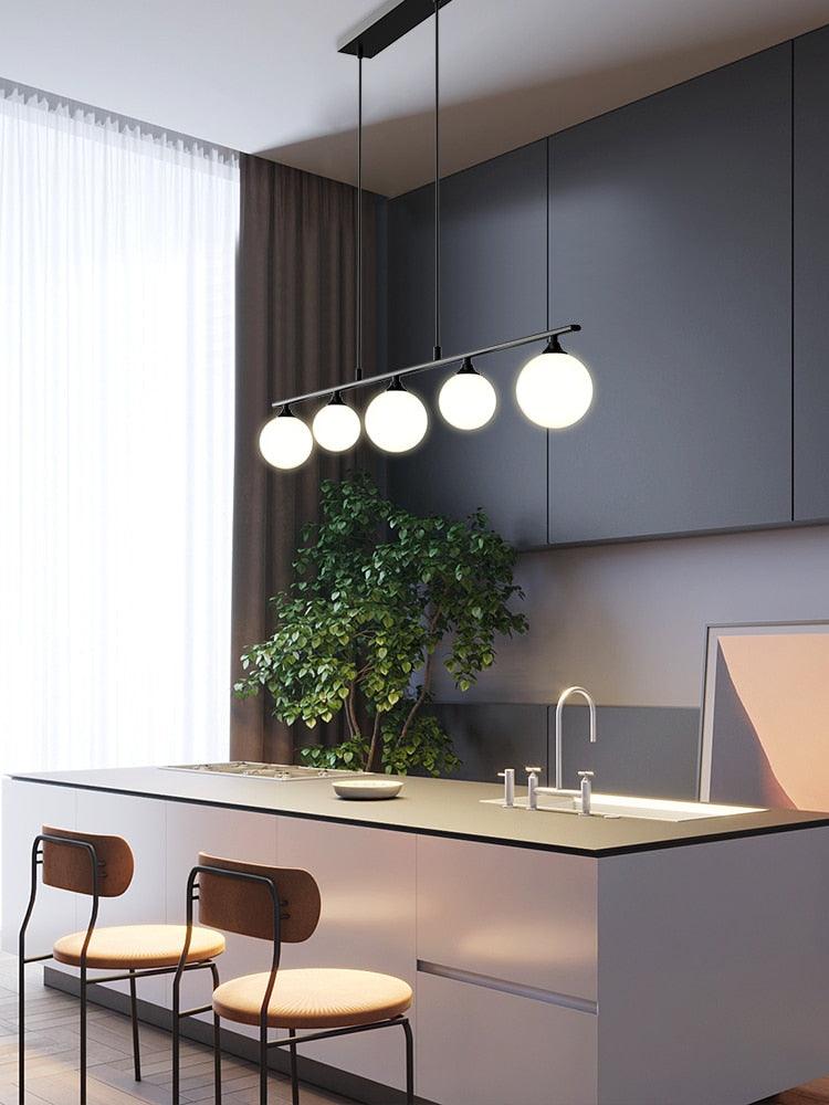 Nordic Simple Glass Ball Hanging Lamps - Galastellar