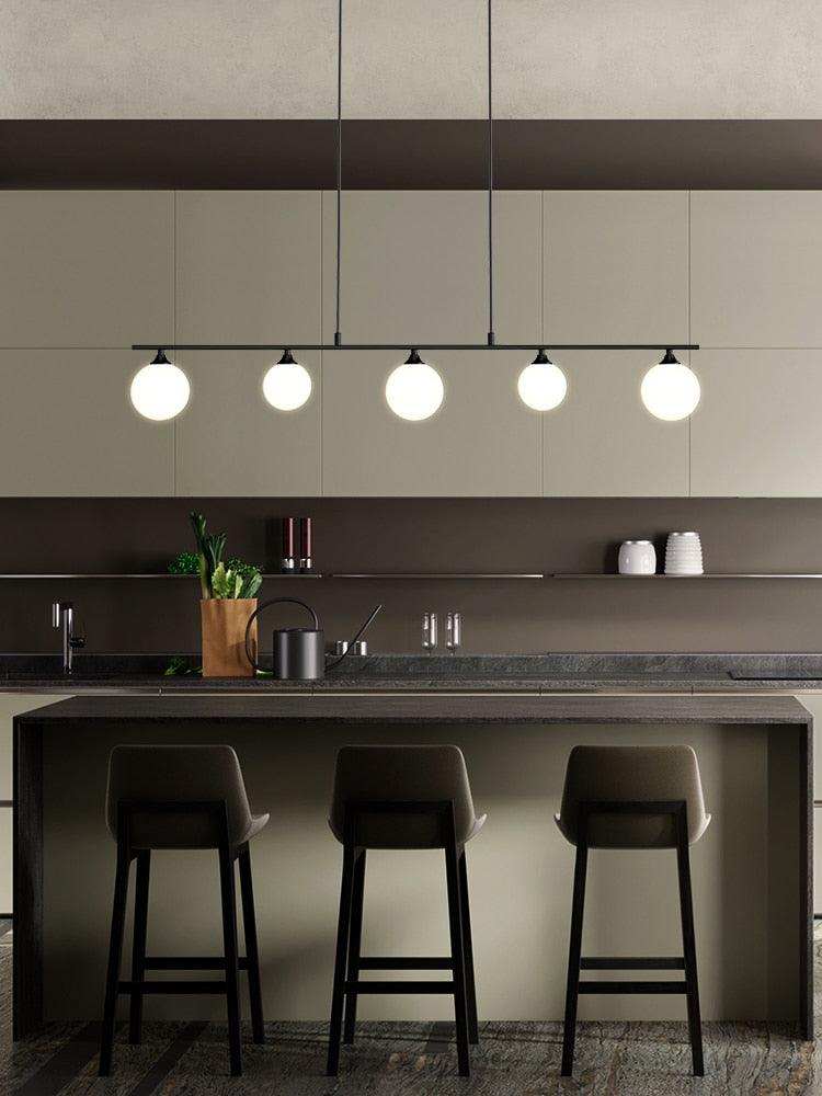 Nordic Simple Glass Ball Hanging Lamps - Galastellar