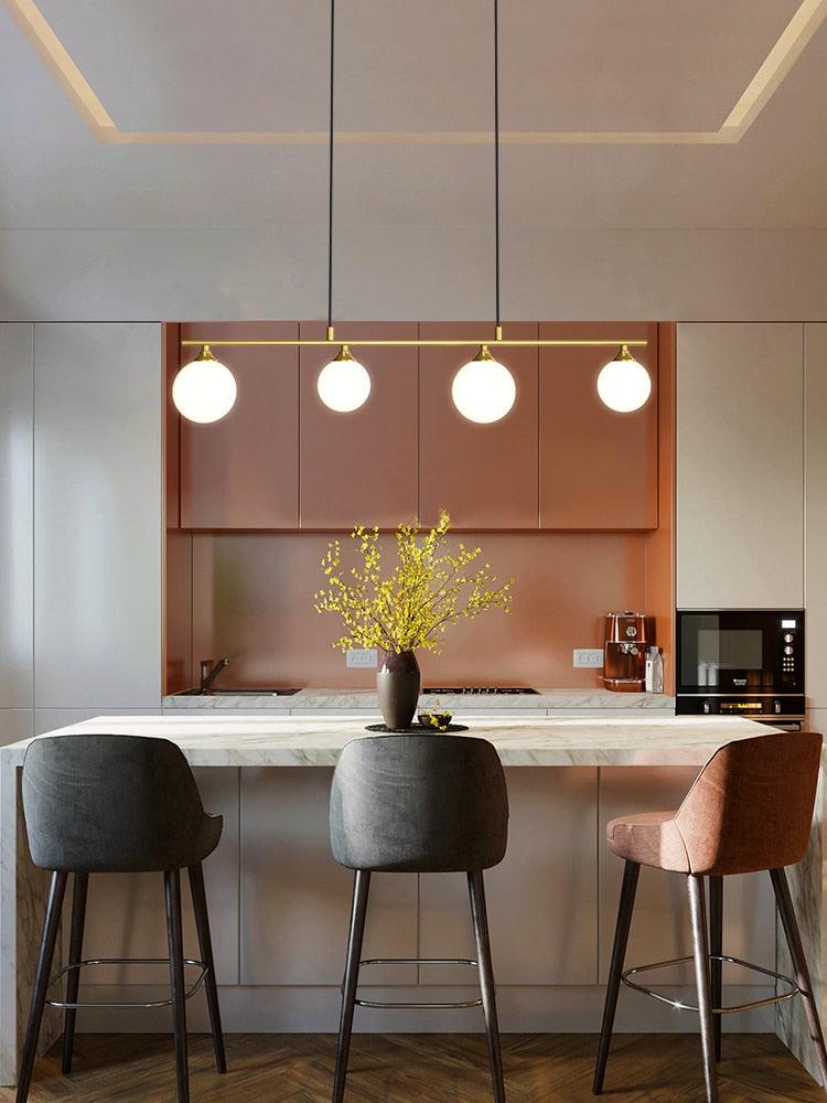 Nordic Simple Glass Ball Hanging Lamps - Galastellar