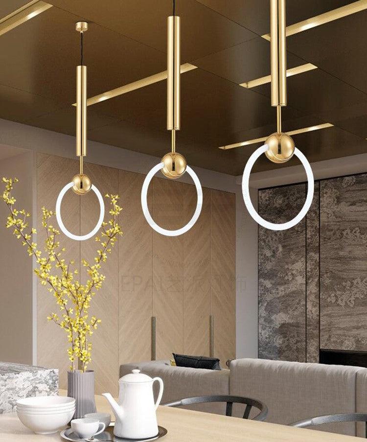 Nordic Simple LED Chandelier Hanging Lamp - Galastellar