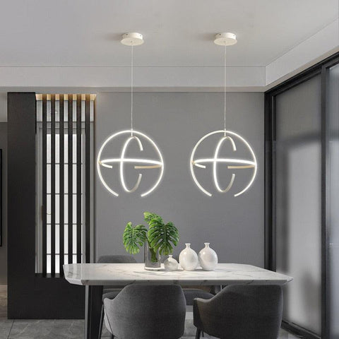 Nordic Spherical LED Pendant Lamp - Galastellar Nordic Spherical LED Pendant Lamp - Galastellar