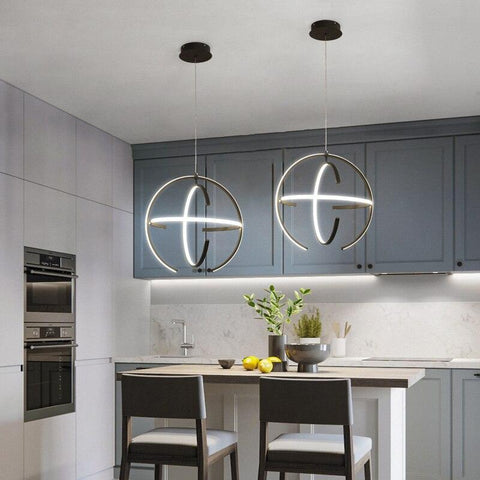 Nordic Spherical LED Pendant Lamp - Galastellar Nordic Spherical LED Pendant Lamp - Galastellar