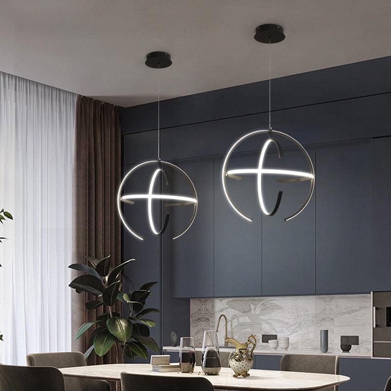 Nordic Spherical LED Pendant Lamp - Galastellar Nordic Spherical LED Pendant Lamp - Galastellar