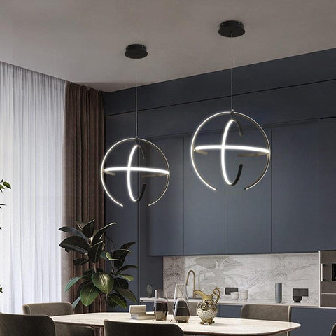 Nordic Spherical LED Pendant Lamp - Galastellar Nordic Spherical LED Pendant Lamp - Galastellar