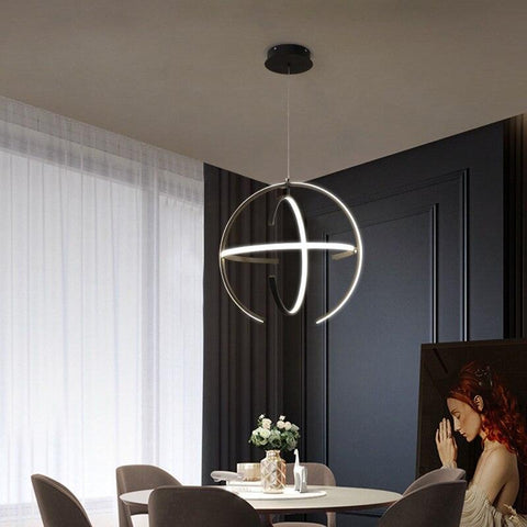 Nordic Spherical LED Pendant Lamp - Galastellar Nordic Spherical LED Pendant Lamp - Galastellar
