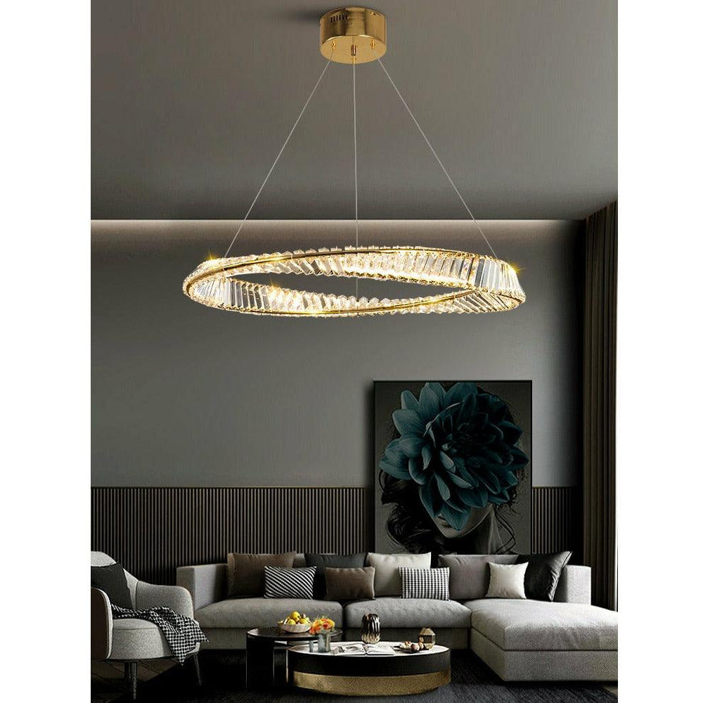 Nordic Spiral Luxury Crystal Chandelier - Galastellar
