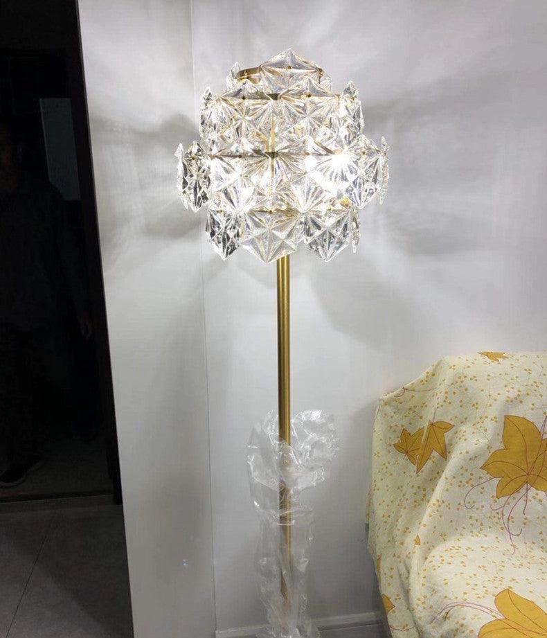 Nordic Villa Luxury LED Crystal Floor Lamp - Galastellar