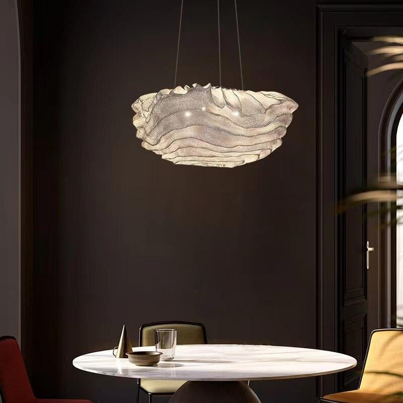 Novelty Stainless Steel LED Cloud Flower Chandelier - Galastellar