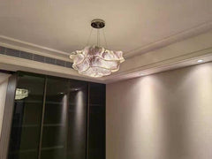 Novelty Stainless Steel LED Cloud Flower Chandelier - Galastellar