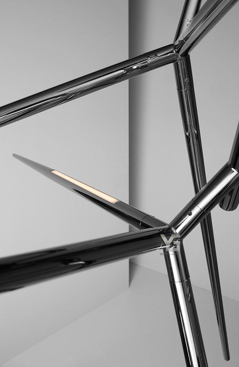 Pearl Iron Dendritic Chandelier - Galastellar