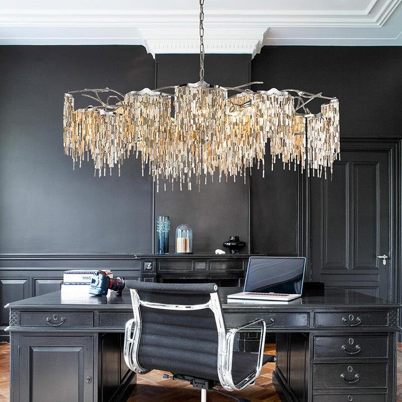 Pherkad Steel Chandelier